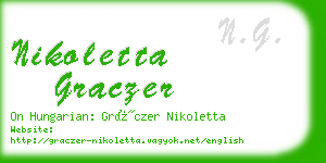 nikoletta graczer business card